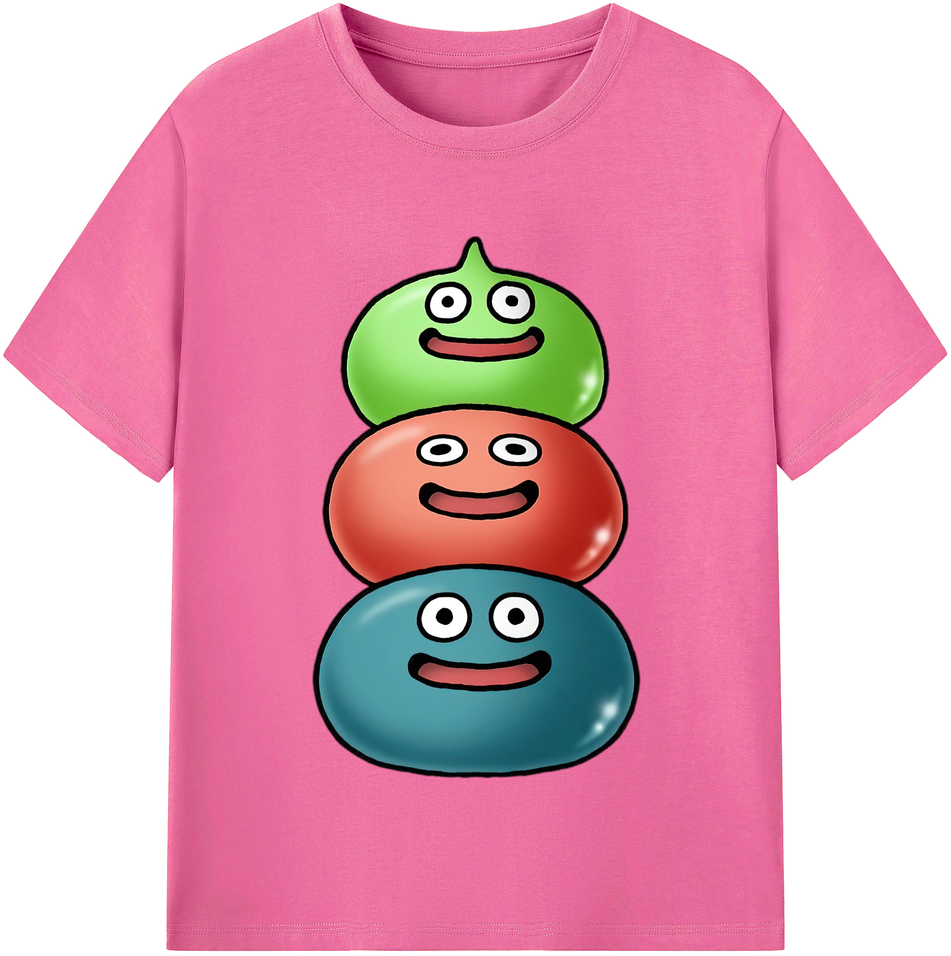 （画像用） ドラゴンクエスト Doragon Kuesuto Dragon Quest レディースカジュアルプリントTシャツ（綿100％）